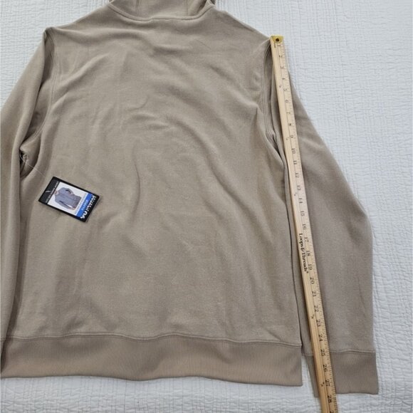 90 Degree by Reflex Men's Fleece Lined Full Zip Hoodie Tan Size X-Large NWT - Picture 12 of 15